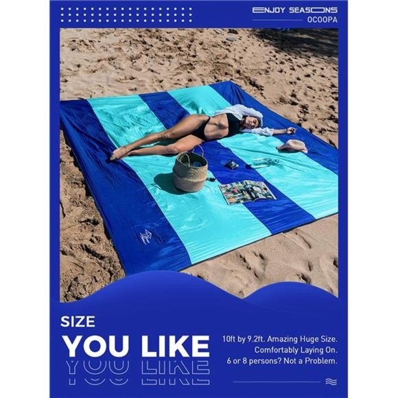 Diveblues Extra Large Beach Blanket, Sand Free, Large Oversized Camping Mat - Picture 2 of 6
